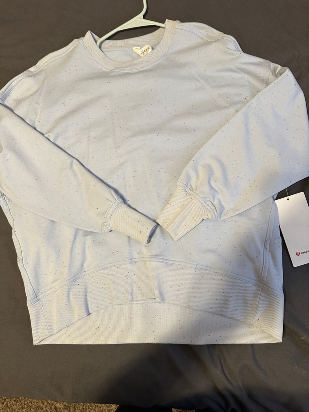 Woman’s Lululemon  Speckled Crewneck Sweatshirt - Light Blue
